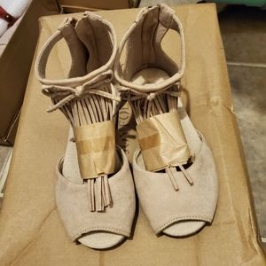 Joyfolie Fringe Sandals